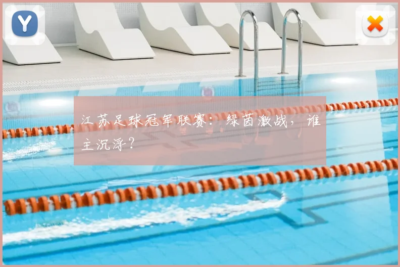 江苏足球冠军联赛：绿茵激战，谁主沉浮？